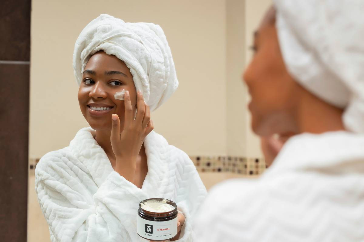Comparison showing smooth skin after using chemical exfoliants vs irritated skin from harsh physical scrubs